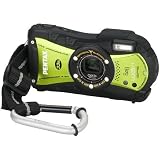 Pentax Optio WG-1 33ft Waterproof GPS Digital Camera (Green)