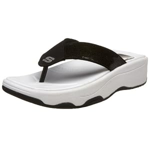 Skechers Women's Tone Ups-Shadow Box Thong Sandal