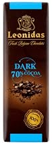 Leonidas Belgian Chocolates: 70% Cocoa Dark Chocolate Bars (One Dozen)