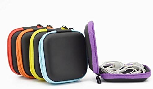 Storage Bag Carrying Case For - Memory Cards - Data Cables - Bluetooth Headsets - iPod Shuffle &amp; More. Made with Durable EVA Crush Resistant and Anti-Shock Material. Unique Shape Designed To Custom Fit Your Small Electronics - Never Lose Them Again