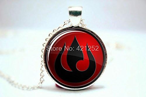 Pretty Lee 2015 Fashion Avatar The Last Airbender Sign Pendant Necklace Glass Photo Cabochon Necklace Christmas gift