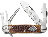 Remington Folder Knife With Jig Bone Handle Md: 19860