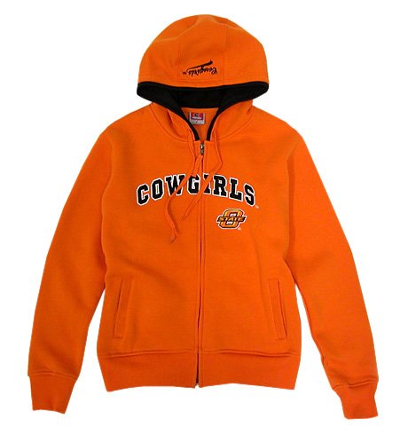 Buy Oklahoma State Cowboys Ladies Aerial Full Zip Fleece Hoodie by Colosseum Athletics