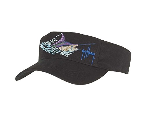 Guy Harvey Marlin Head Visor - Black - One size fits all
