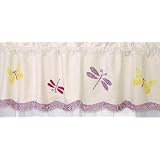Dragonfly Butterfly Window Valance by Pem America