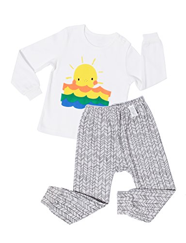 UniFriend Premium 100% COTTON Baby and Little Girls' 2 Piece Cotton Pajama 6M~8Y