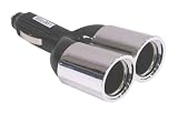 Twin Pipes 12-volt Chrome Socket Splitter