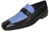 Giorgio Brutini Men's 17282 Slipon,Navy/Phosphorus Blue,9.5 M
