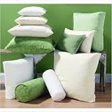 Neckroll White Duck Feather Decorative Pillow Size: 8 x 23 by 