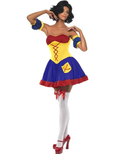 Smiffys Womens Rebel Toons Snow White Costume -US