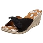 MUK LUKS  Sophia Tied Solid Open-Toe Wedge