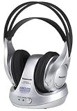 Panasonic RP-WF930EB-S - Auto-tuning FM Cordless Headphone with 100m range & Battery charging stand (Silver)