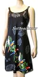 Missy Dress-Parrots on Black