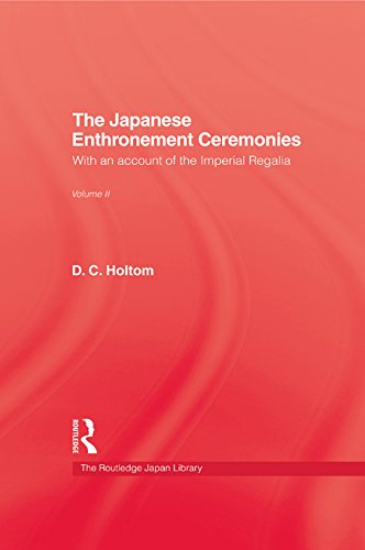 Japanese Enthronement Ceremonies (Kegan Paul Japan Library)
