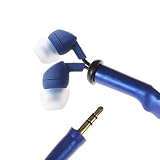 CordCruncher Tangle Free Earbuds, Cobalt Blue