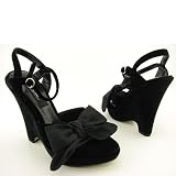 J Lo by Jennifer Lopez Blonde Black wedges
