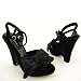 J Lo by Jennifer Lopez Blonde Black wedges Image