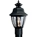 Progress Lighting P5437-31 Post Lantern with Clear Beveled Acrylic Panels, Black