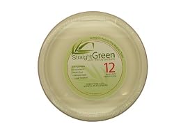 StraightGreen 10.25 In. Heavy Duty Round Dinner Plates (144 Plates, 12 Packs ...