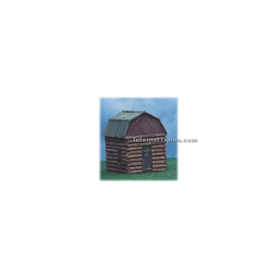 Tech Studios Ho Scale Pre Assembled Small Log Cabin Kit Toys