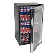 Haier HC125FVS - 125-Can Beverage Center, Black