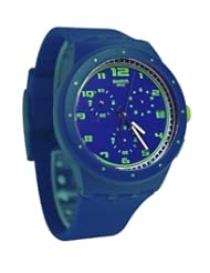 Swatch Originals Blue Chronograph Royal Blue Silicone Unisex Watch SUSN400
