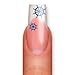 Nailart NAIL TATTOO STICKER - maritim / navy / steering wheel - blue