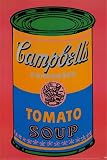 Farbige Dose mit Tomatensuppe von Andy Warhol, 61x92