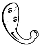 Bg/2 x 10: Ace Single Garment Hook (01-3012-328)