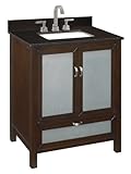 IMAGE OF Schon SC80025R Large Single Basin Vanity with Undermount Sink, Espresso