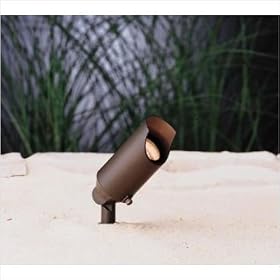 Kichler Accent Landscape Fixture 12v With 20fl Lamp Bronzed Brass by Kichler