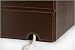 Executive Faux Leather Charging Valet With Built-in power strip image 3
