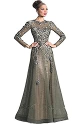 Lace Evening Dress/Mother-of-the-Bride Dress 