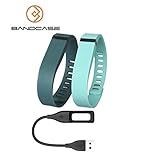 Bandcase Set Large L 1pc Slate 1pc Teal 1pc Replacement Bands with Clasps for Fitbit Flex Only a Charging Cable No Tracker/ Wireless Activity Bracelet Sport Wristband Fit Bit Flex Bracelet Sport Arm Band Armband