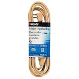 Coleman Cable 0568 Woods 9-Feet 12-Gauge 20-Amp Extra Heavy Duty? Major Appliance Cord, Beige