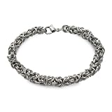 Steel Byzantine Chainmail Chain Bracelet