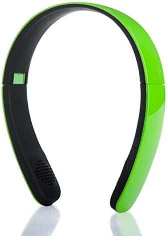 VentureMax Wireless Bluetooth Adjustable Foldable On-ear Stereo Headphone Earphone Headset with Bluetooth 3.0, Bulit-in Microphone and Speaker ,Rechargeable ,Curving Head-style Design (Green)