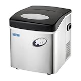 Great Northern Commercial Grade Stainless Steel Portable Ice Maker Machine with LED Display