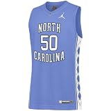 Nike - Nike Jordan North Carolina Tar Heels #50 Sky Blue Twilled Basketball Jersey