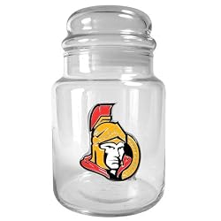 Ottawa Senators NHL 31oz Glass Candy Jar by Great American Products