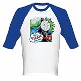 Thomas the Train Shirts - Full Steam Ahead Adult Baseball Jersey T-Shirt