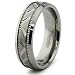 6.5mm Diamond Cut Titanium Ring (Sizes 7-12)