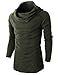 H2H Mens Casual Slim Fit Turtleneck Pullover Lightweight Long Sleeve Sweaters