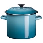 Le Creuset Enamel-on-Steel 6-Quart Covered Stockpot, Caribbean
