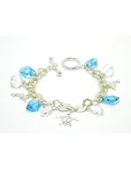 Sterling Silver Maui Charm Bracelet