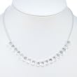 Handmade Glass, Quartz & Silver Necklace