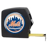 New York Mets 25' Black Tape Measure (with Primary Logo)