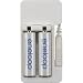 Sanyo NEW 1500 eneloop 2-AA Ni-MH Pre-Charged Rechargeable Batteries with USB Charger
