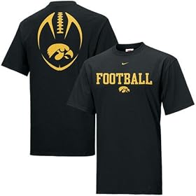 Nike Iowa Hawkeyes Black Youth Team Issue T-shirt