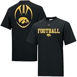 Nike Iowa Hawkeyes Black Youth Team Issue T-shirt